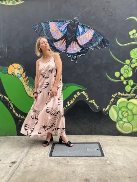 Arch Dress Pink Butterflies