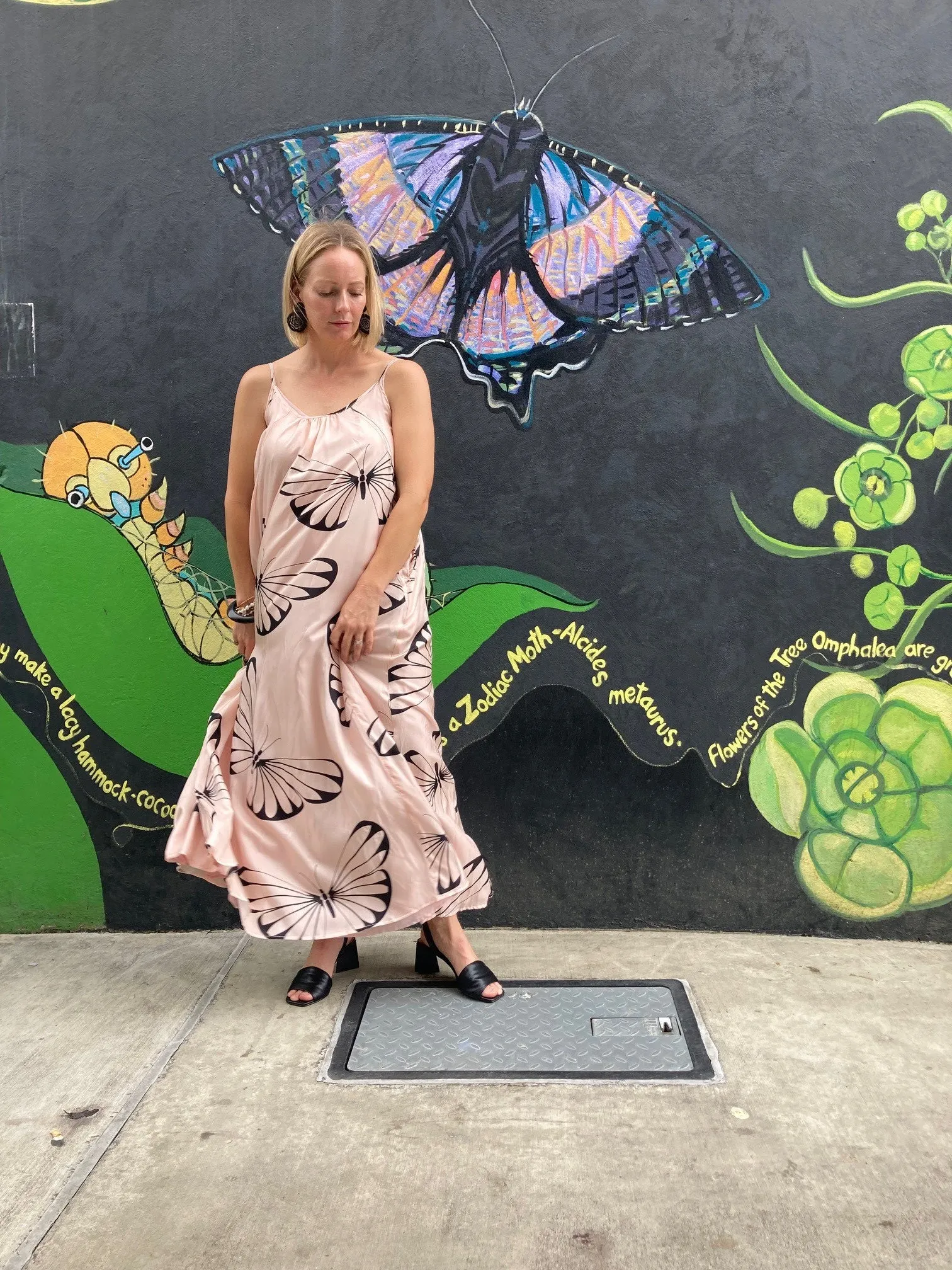 Arch Dress Pink Butterflies