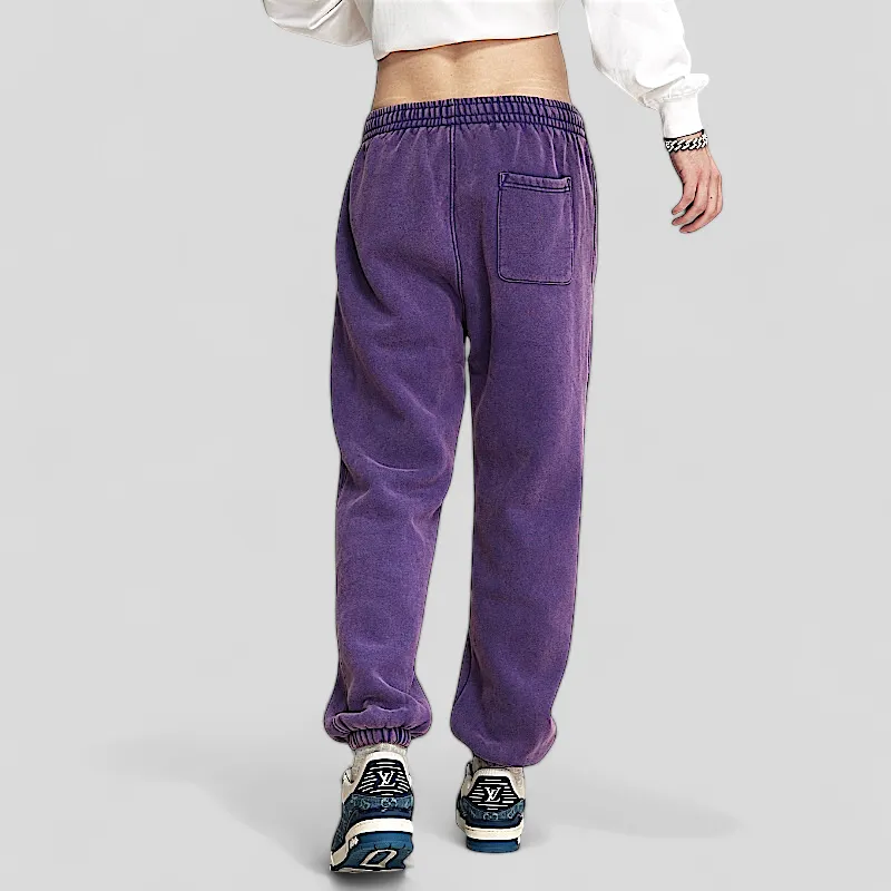 Batik washed heavy fleece joggers