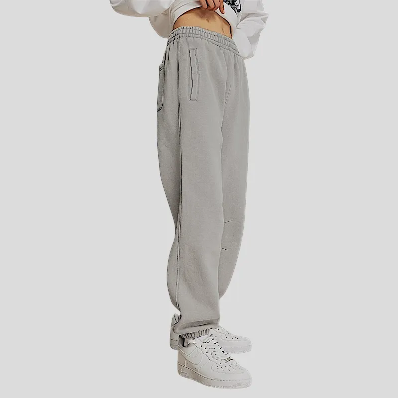 Batik washed heavy fleece joggers