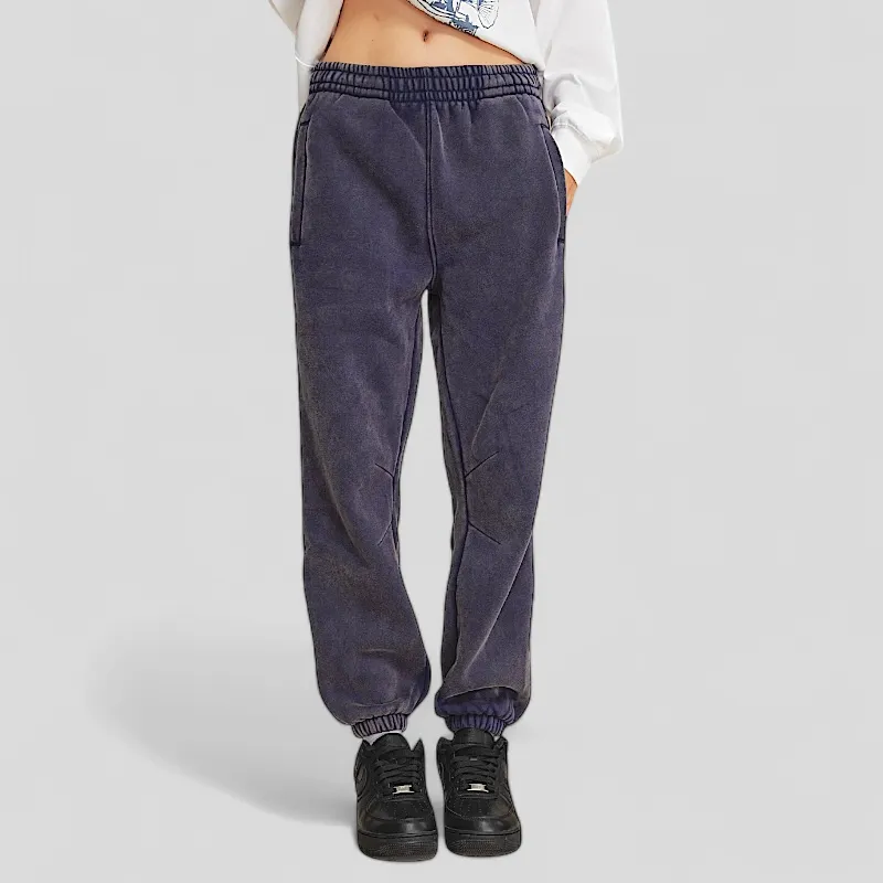 Batik washed heavy fleece joggers