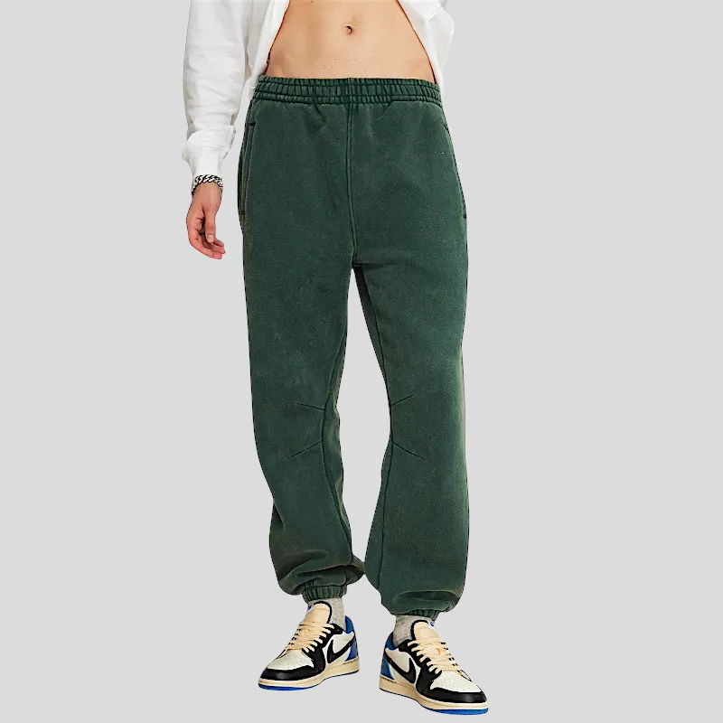 Batik washed heavy fleece joggers