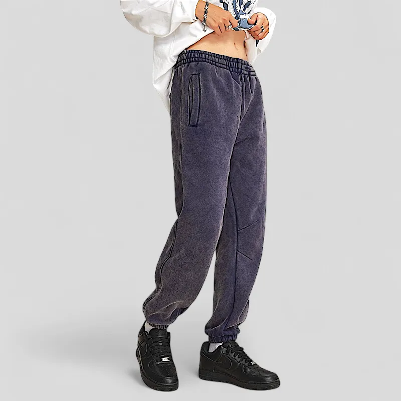 Batik washed heavy fleece joggers
