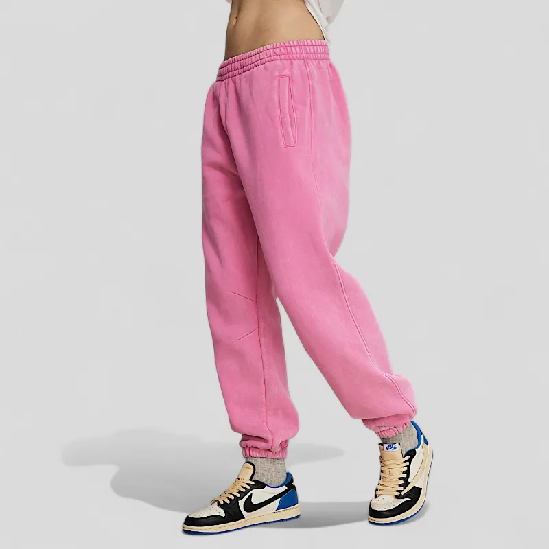 Batik washed heavy fleece joggers