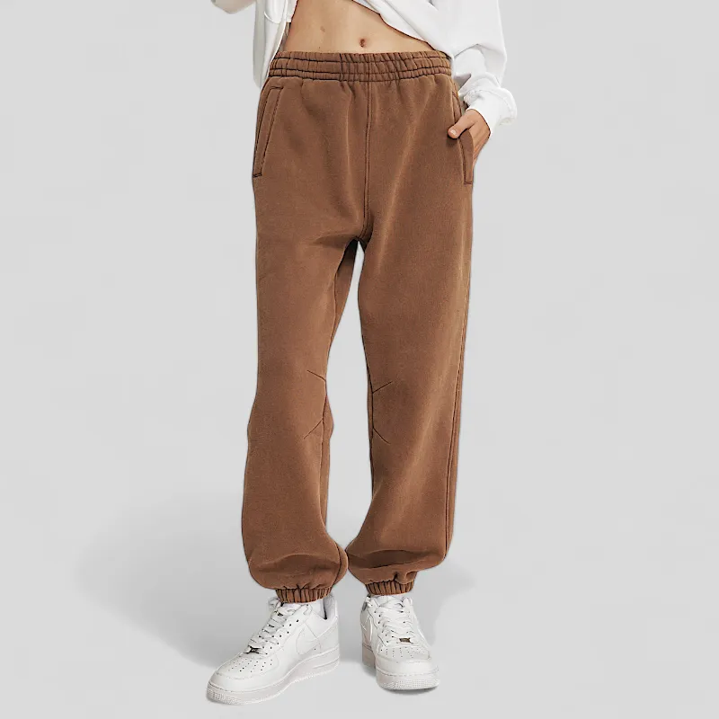 Batik washed heavy fleece joggers