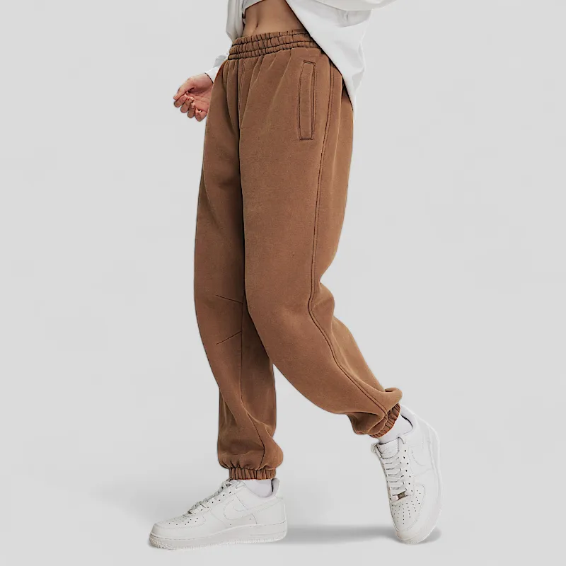 Batik washed heavy fleece joggers