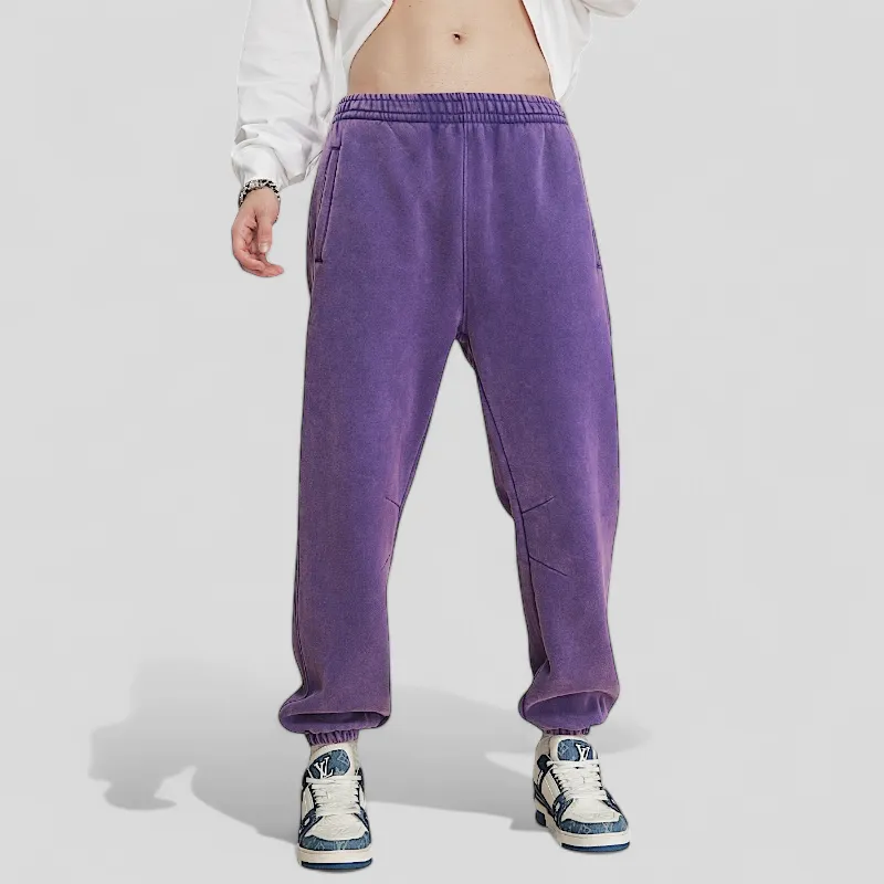 Batik washed heavy fleece joggers