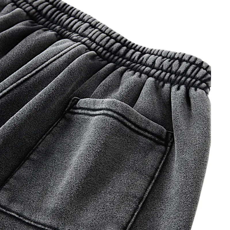 Batik washed heavy fleece joggers