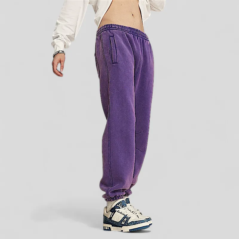 Batik washed heavy fleece joggers