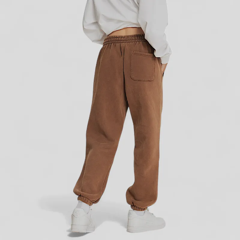 Batik washed heavy fleece joggers