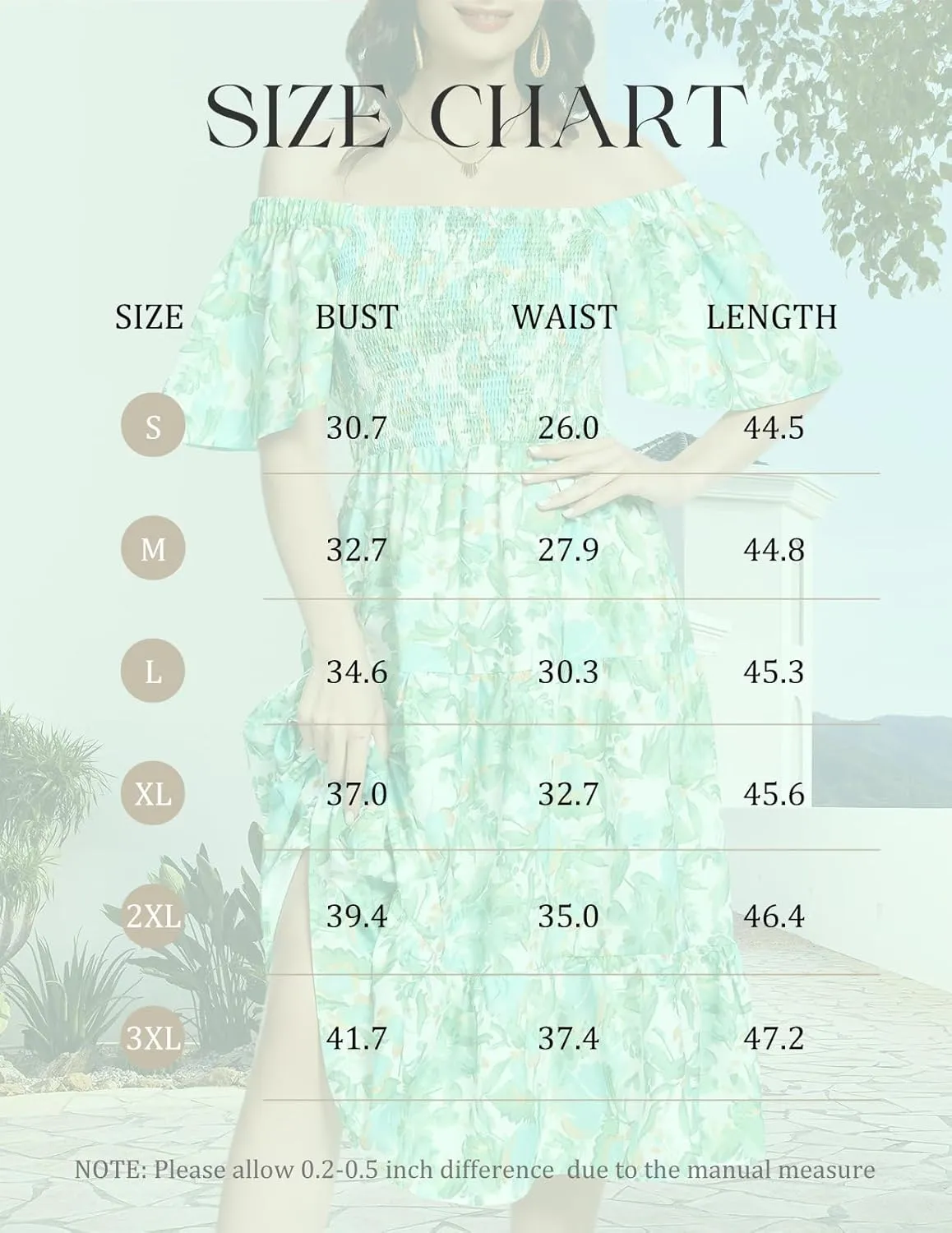 Bbonlinedress Womens Casual Floral Summer Smocked Beach Party Boho Midi Square Neck Dress