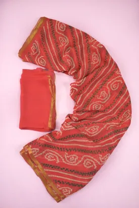 Beautiful Chundad Chiffon Saree