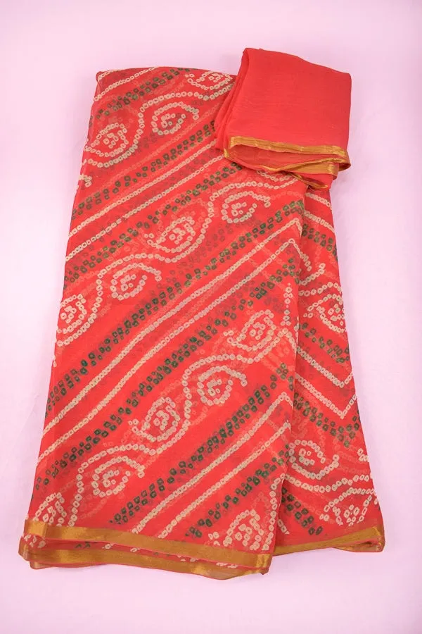 Beautiful Chundad Chiffon Saree