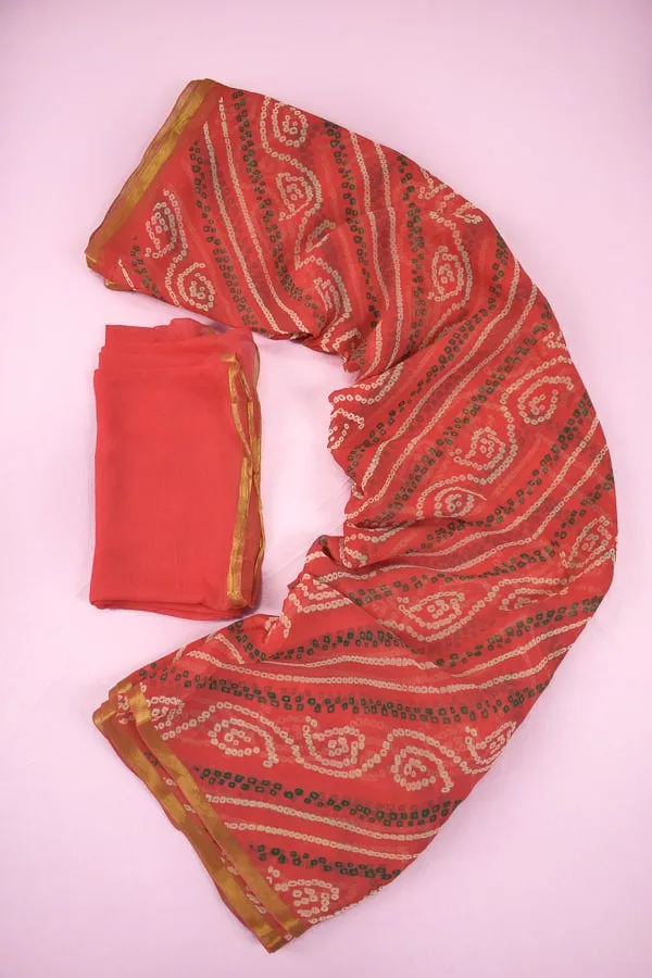 Beautiful Chundad Chiffon Saree
