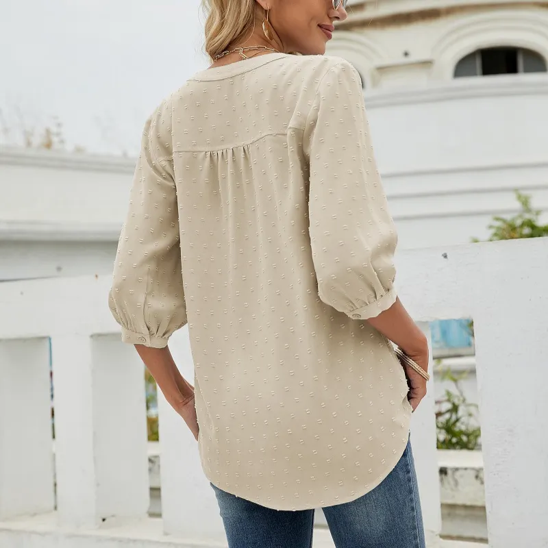 Bell Shape Long Sleeves Blouse