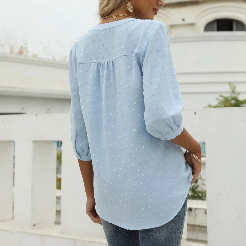 Bell Shape Long Sleeves Blouse