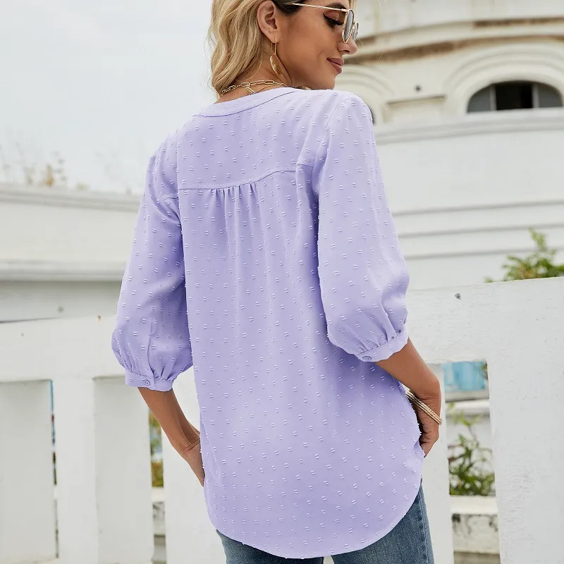 Bell Shape Long Sleeves Blouse
