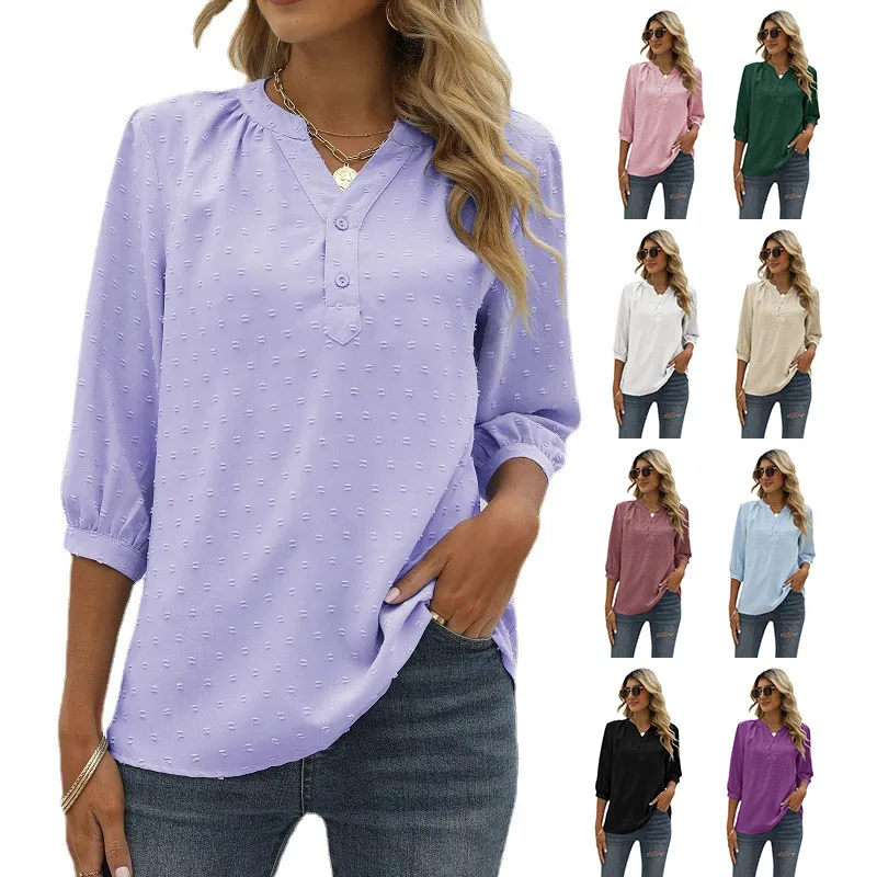 Bell Shape Long Sleeves Blouse