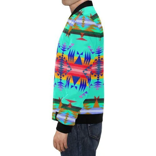 Between the Mountains Spring Bomber Jacket for Men
