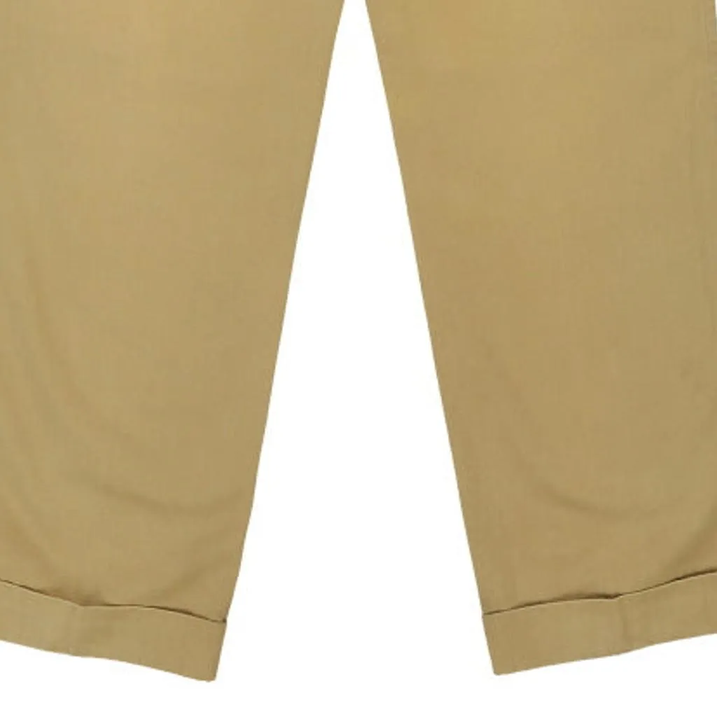 Burberry Trousers - 29W UK 10 Beige Cotton