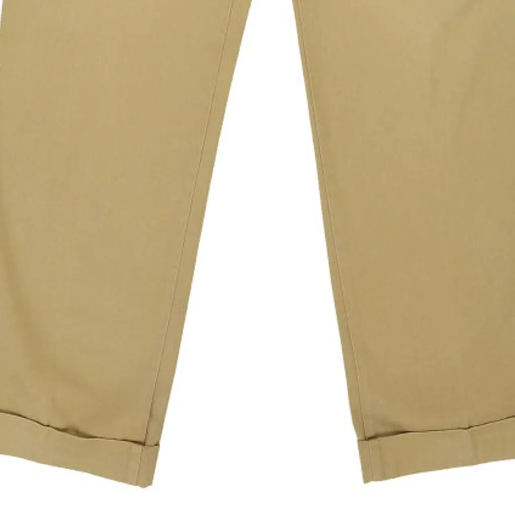 Burberry Trousers - 29W UK 10 Beige Cotton