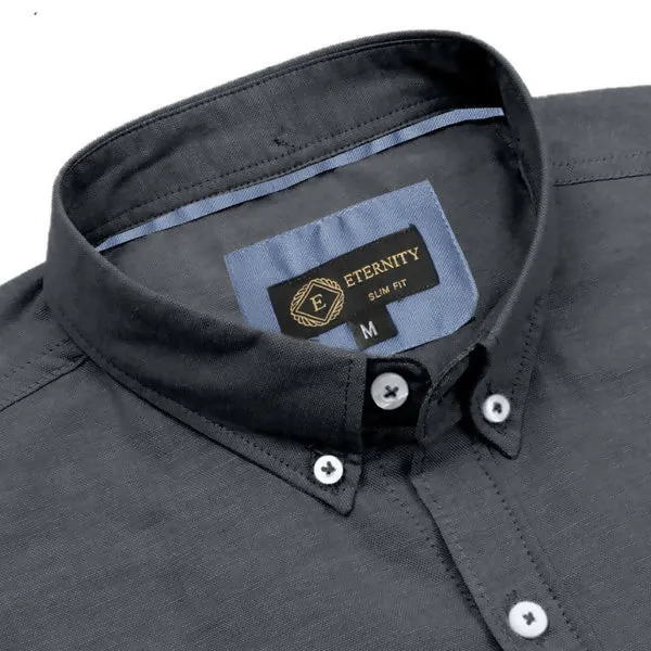 Charcoal Grey Classic Oxford Shirt