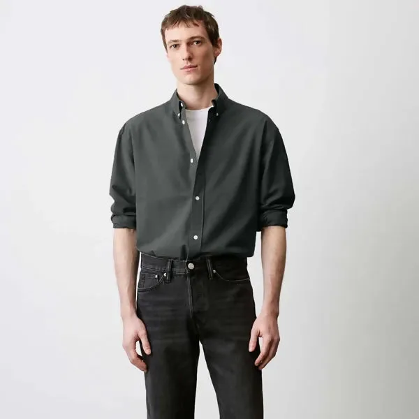 Charcoal Grey Classic Oxford Shirt