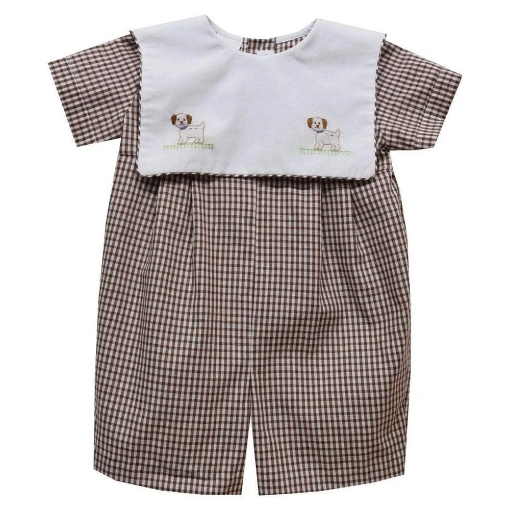 Collection Bebe Puppies Shadow Embroidery Romper