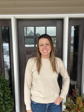 Cozy Chic Lightweight Knit Sweater – Beige