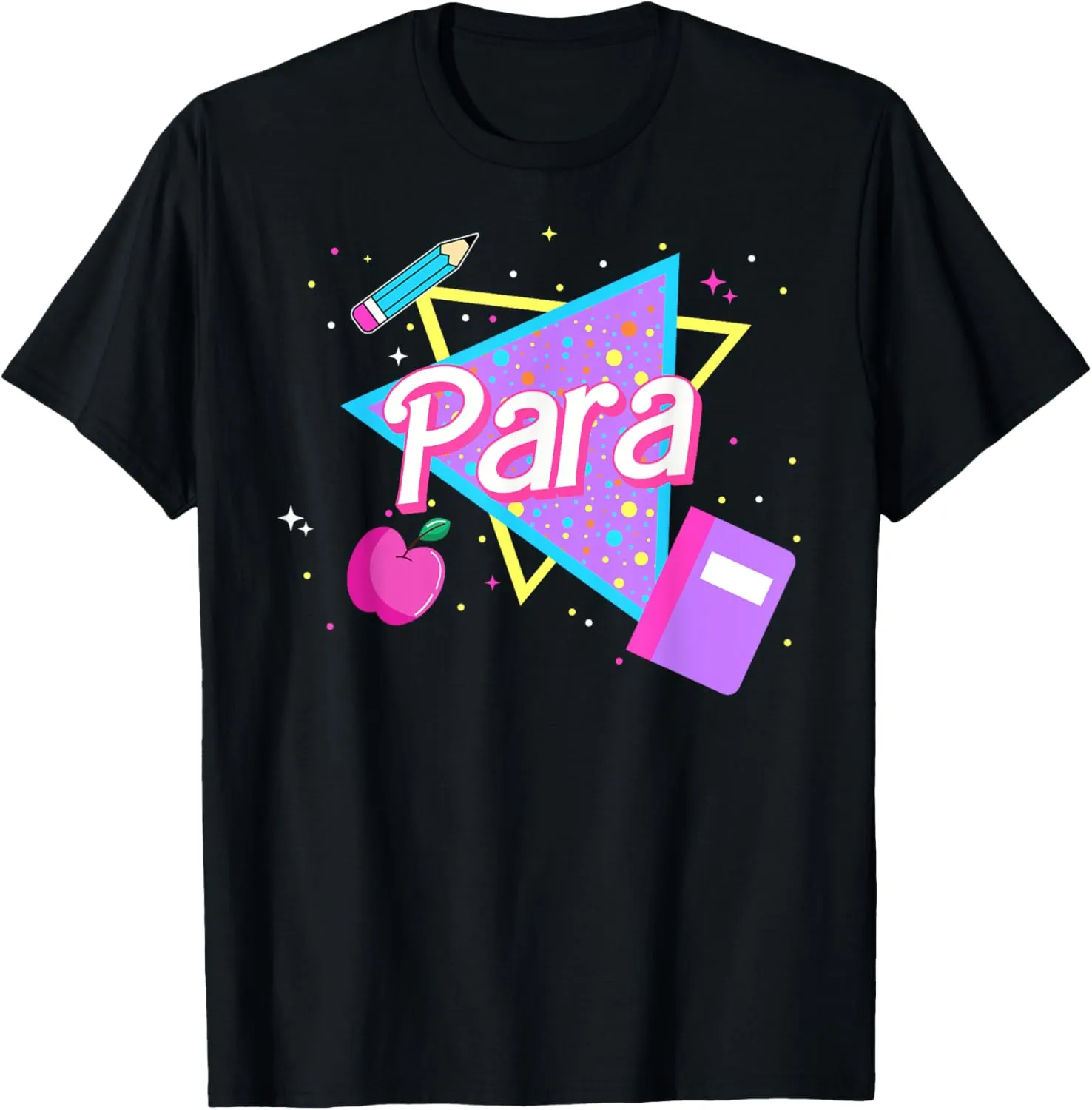 Cute Paraprofessional Shirt 80's 90's Style Retro Old School T-Shirt