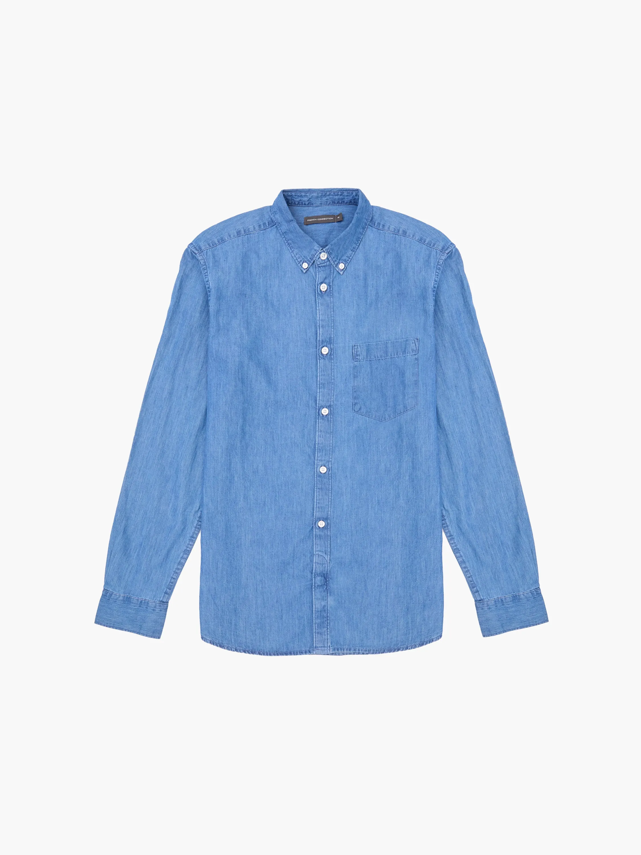 Denim Long Sleeve Oxford Shirt