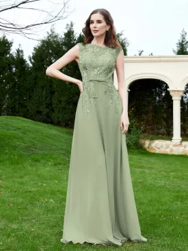 Elegant Illusion Lace Appliqued Dress With Buttons Dusty Sage Plus Size