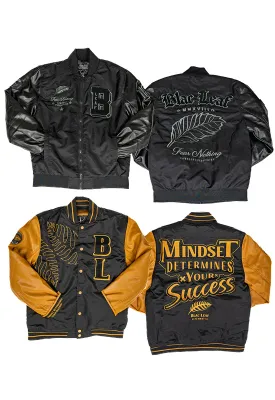 Fear Nothing Bomber Jacket and Successful Mindset Bomber Jacket Bundle