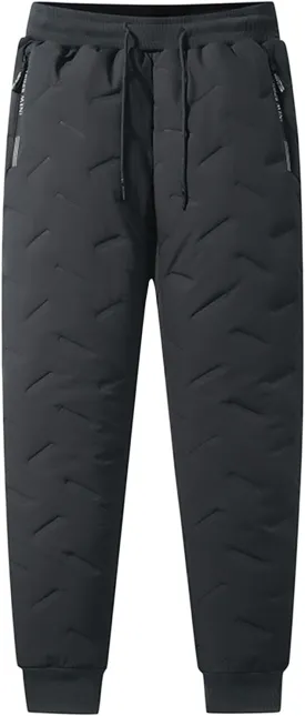 Fleece Active's Unisex Waterproof Pants Sherpa Lined Sweatpants Snow Pants for Men for Winter Sports Outdoor Activities