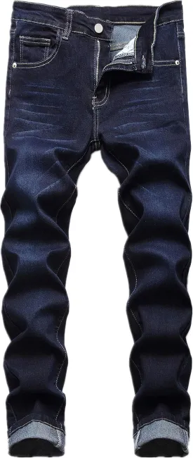 FREDD MARSHALL Men's Skinny Slim Fit Stretch Straight Leg Fashion Jeans Pants