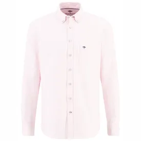 Fynch-Hatton Long Sleeve Oxford Shirt - Pink Stripe