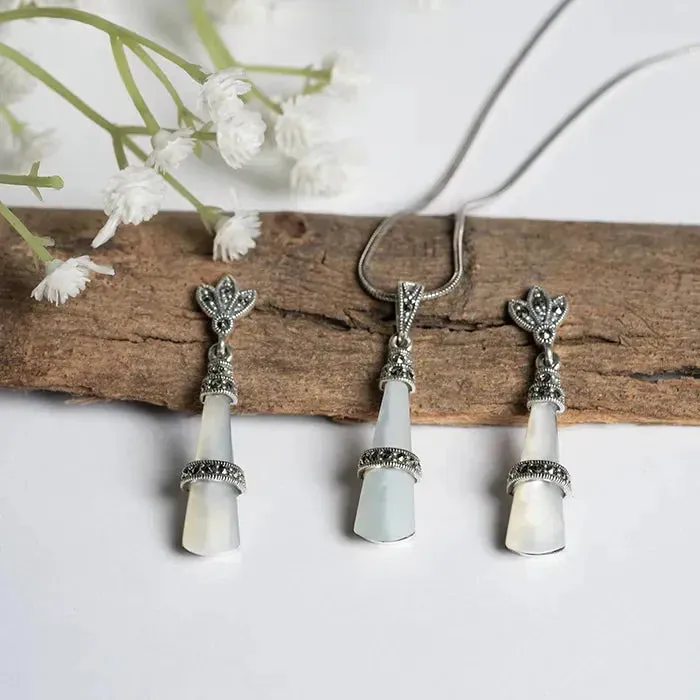 Glitz Dangle Pendant Set