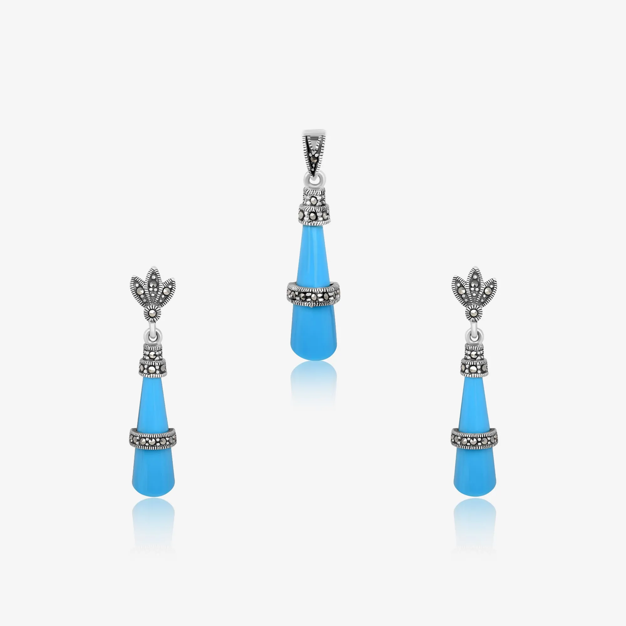 Glitz Dangle Pendant Set
