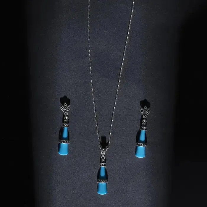 Glitz Dangle Pendant Set