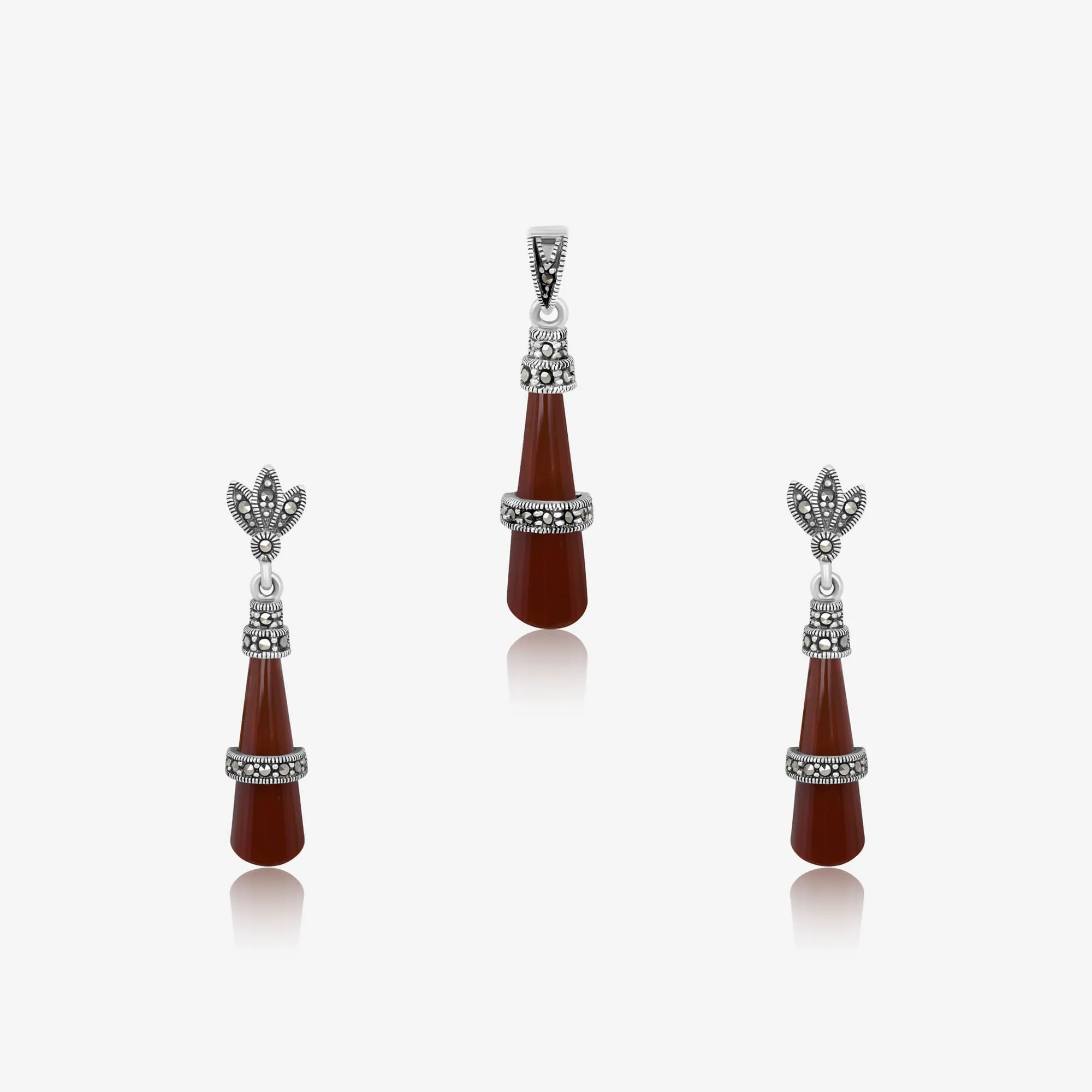 Glitz Dangle Pendant Set
