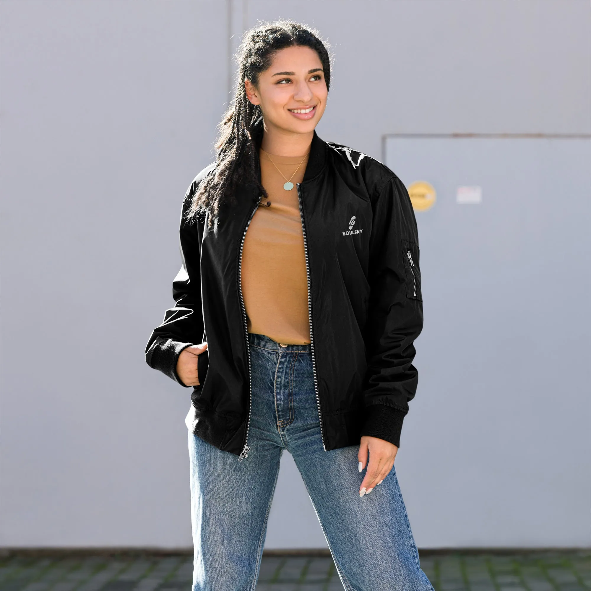 KEEP LOOKING AHEAD Premium Bomber Jacket