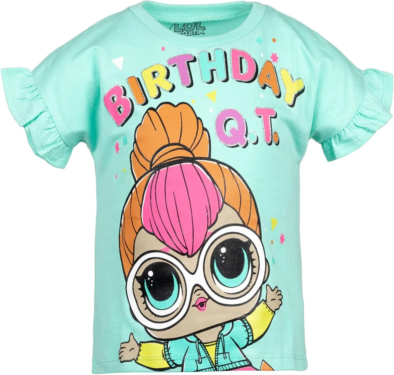L.O.L. Surprise! Diva Bon Bon Queen Bee Neon QT Birthday Girls T-Shirt Little Kid to Big Kid
