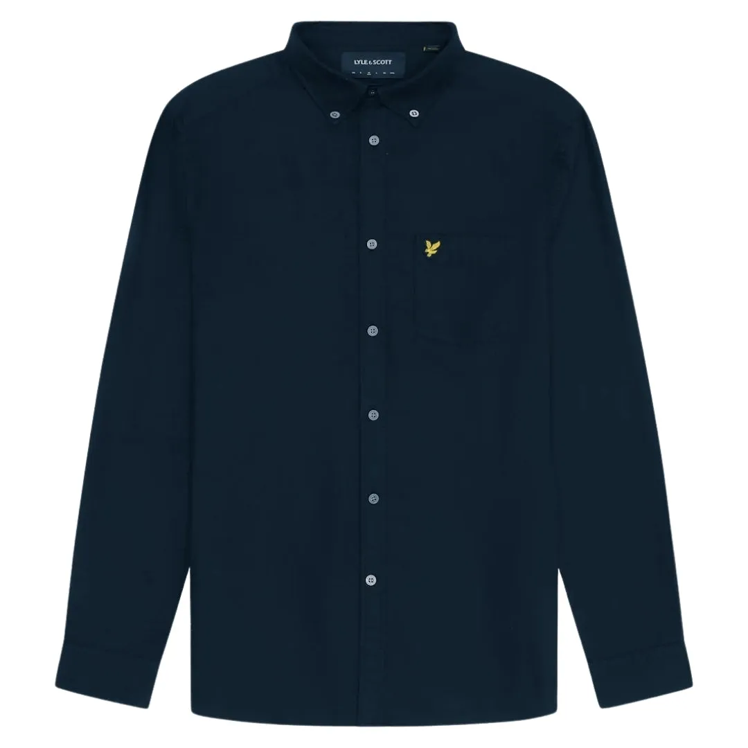 Lyle & Scott Dark Navy Blue Long Sleeve Shirt