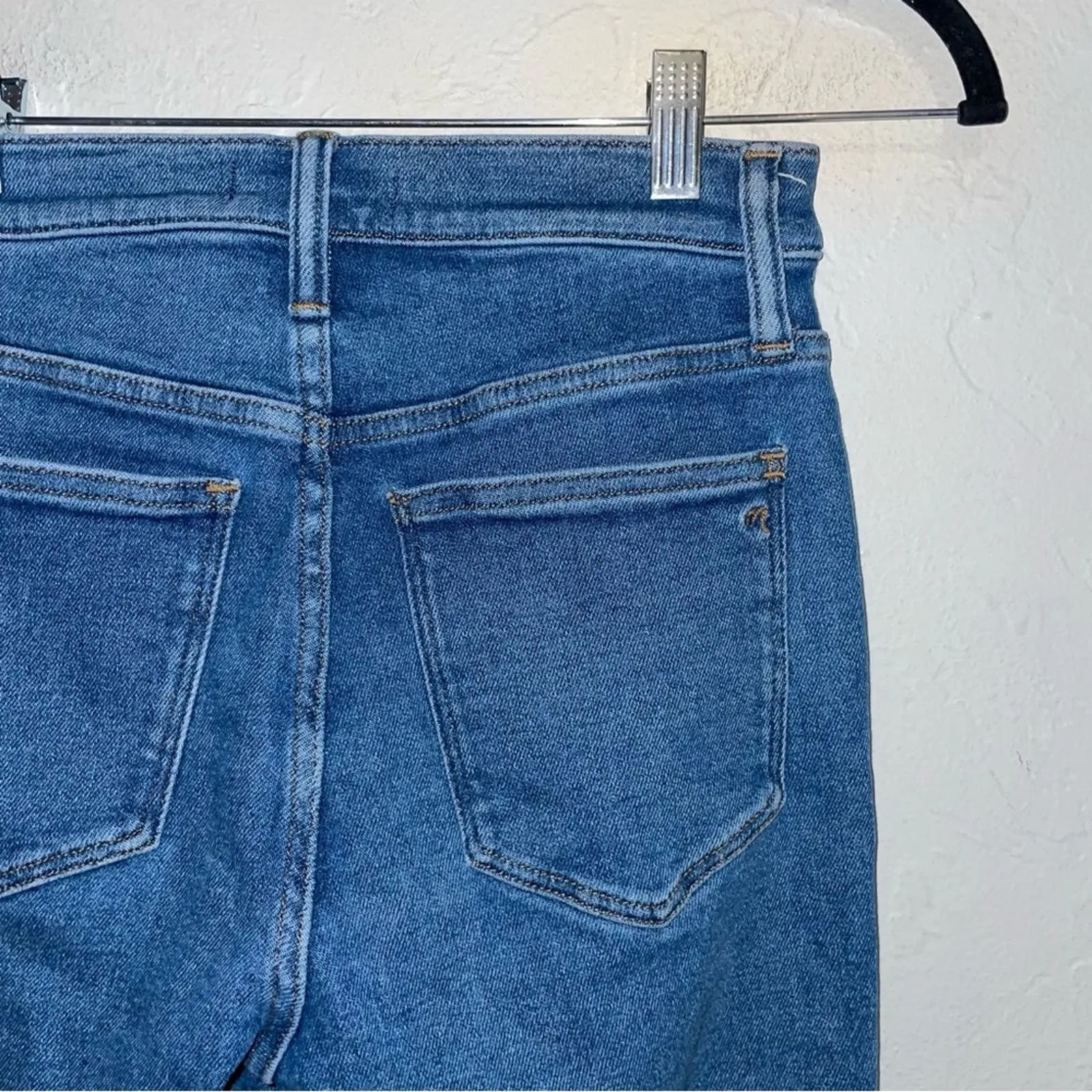 Madewell Stovepipe Slim Straight High Rise Jeans (25)