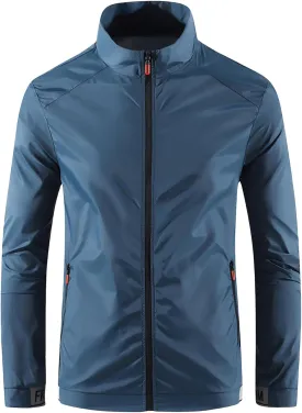 Mens Lightweight Jackets Light Windbreaker Casual Flight Jackets Spring Fall Active Coat Outwear