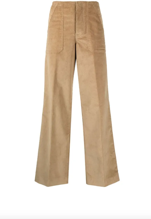 Moncler high-waisted straight trousers