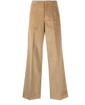 Moncler high-waisted straight trousers