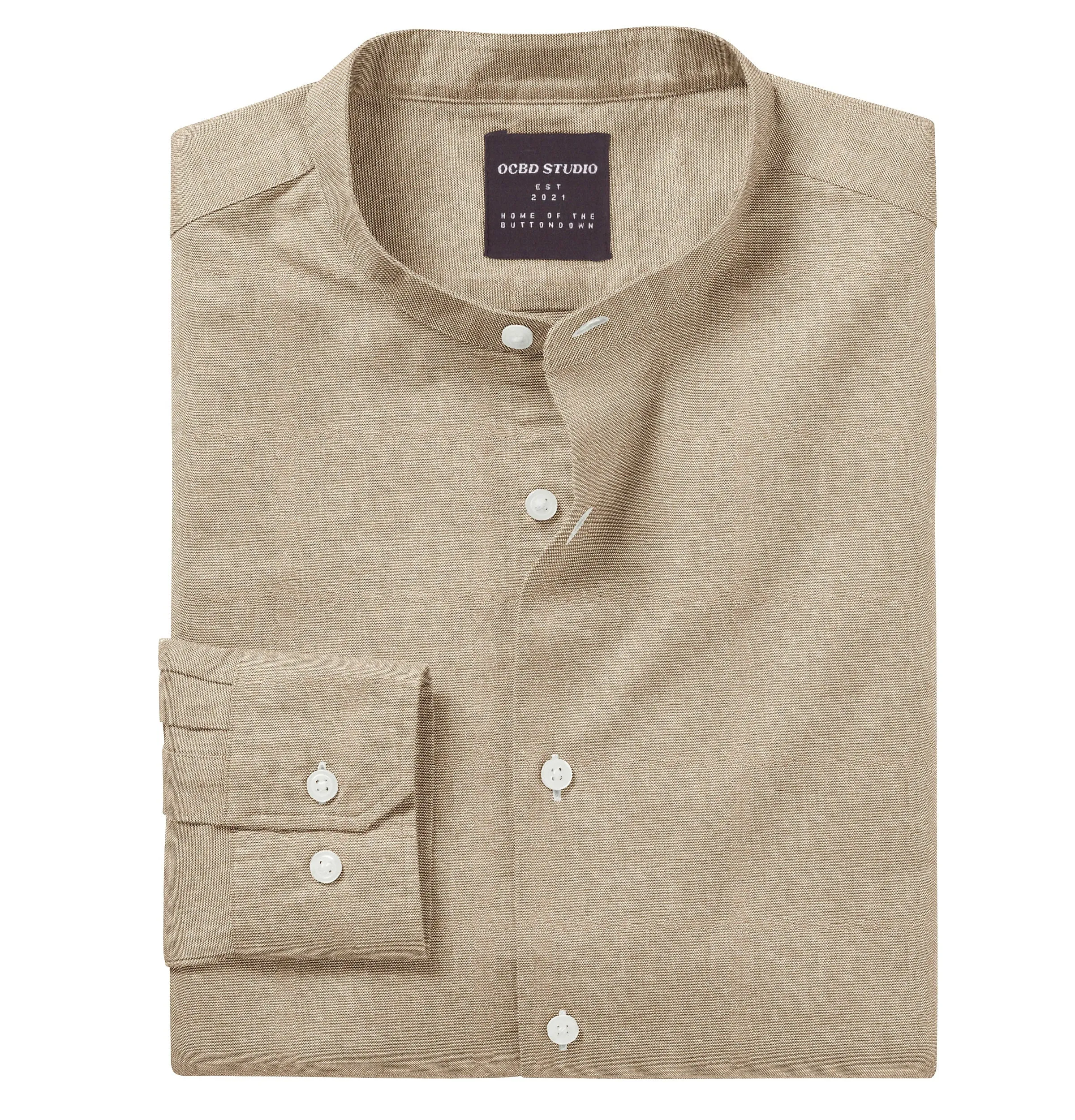 Oxford - Band Collar - Tan