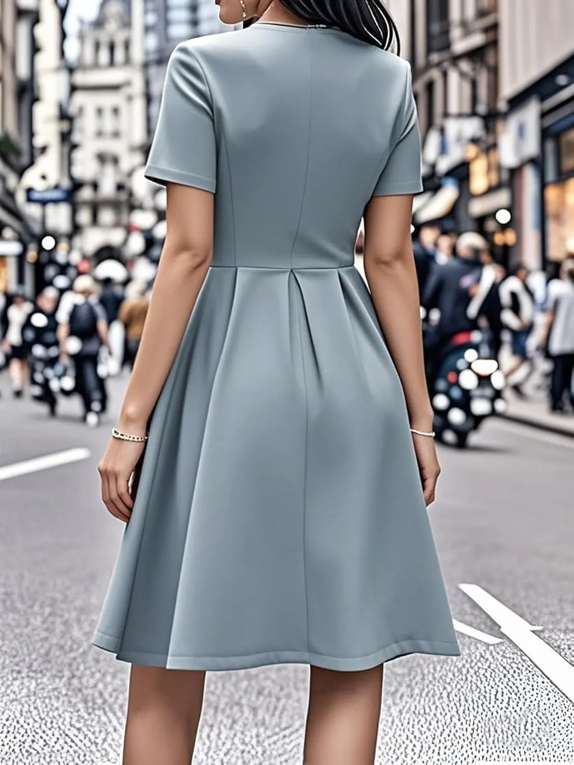 oxiuly Summer Dresses for Women 2024 Party Church Bridesmaid Graduation Dress with Pockets S253