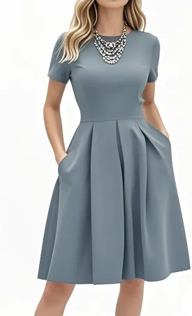 oxiuly Summer Dresses for Women 2024 Party Church Bridesmaid Graduation Dress with Pockets S253